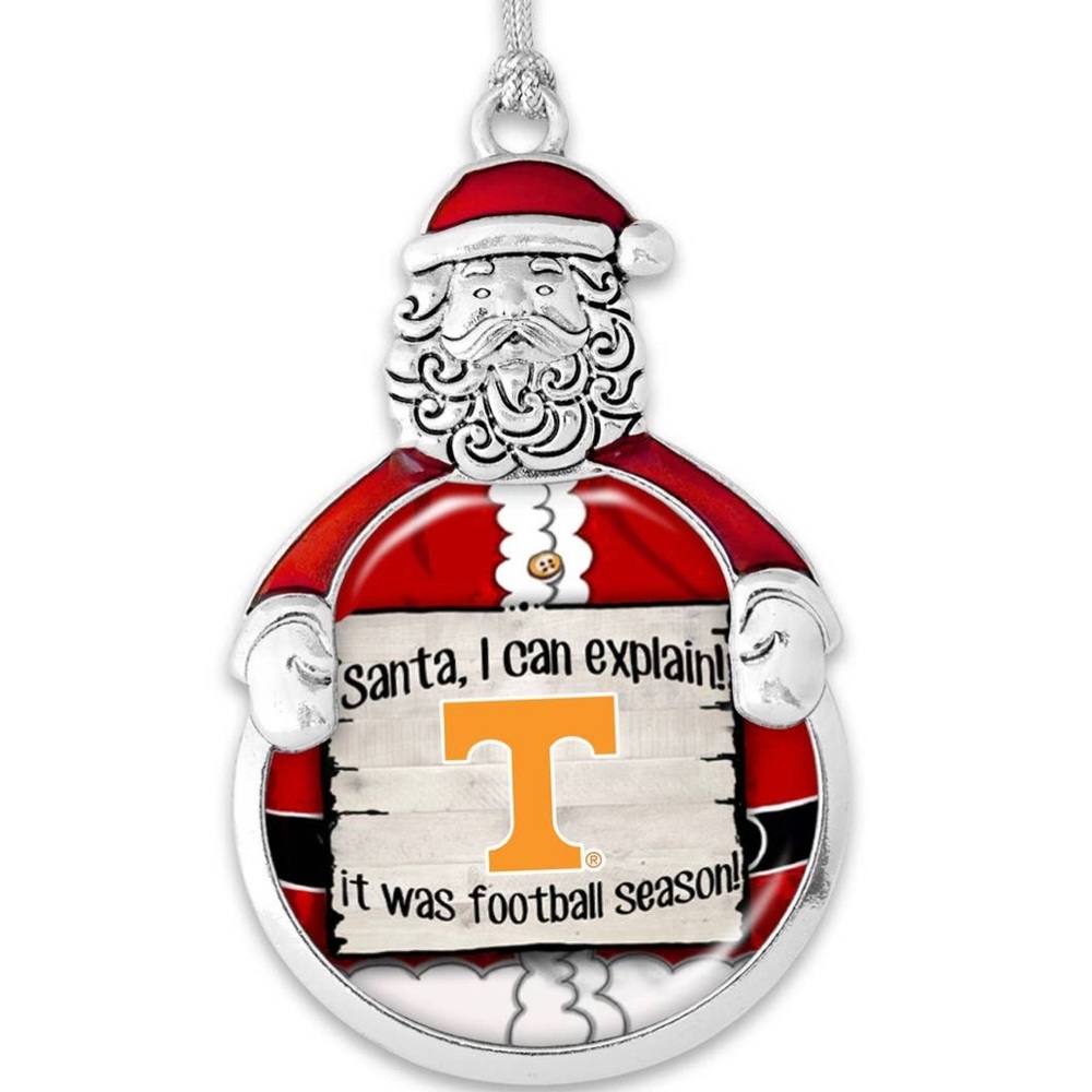 Tennessee Volunteers NCAA Santa I Can Explain Ornament